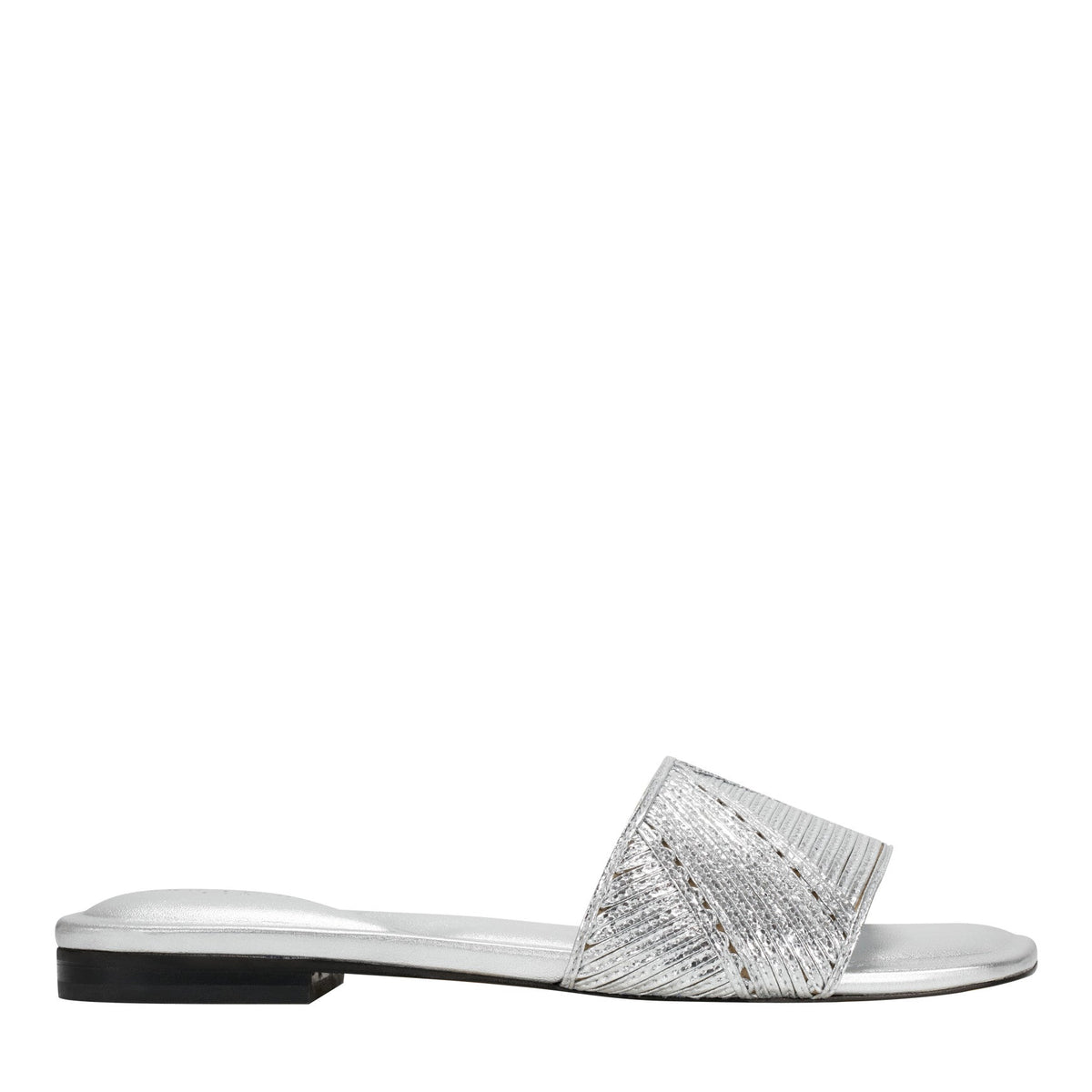 Murphy Flat Sandal - Silver | Marc Fisher