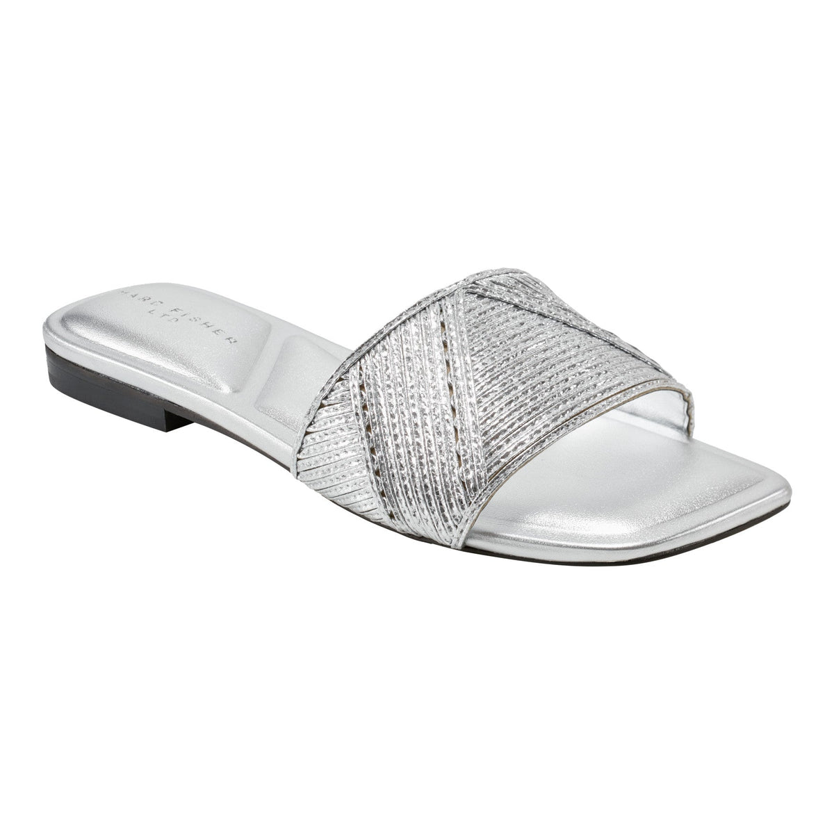 Murphy Flat Sandal - Silver | Marc Fisher