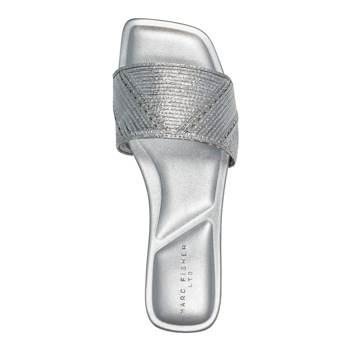 Murphy Flat Sandal - Silver | Marc Fisher