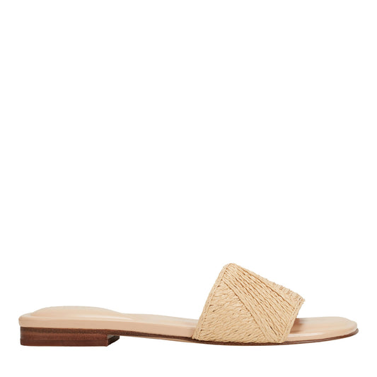 Murphy Flat Sandal - Natural Raffia | Marc Fisher
