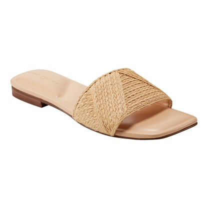 Murphy Flat Sandal - Natural Raffia | Marc Fisher
