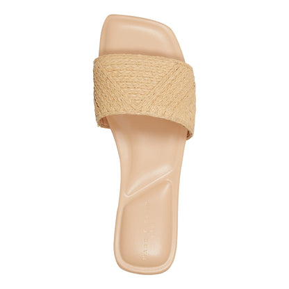 Murphy Flat Sandal - Natural Raffia | Marc Fisher