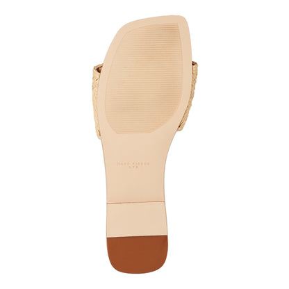 Murphy Flat Sandal - Natural Raffia | Marc Fisher
