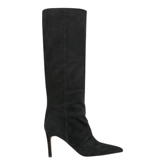 Narysa Dress Leather Boot - Black Suede | Marc Fisher