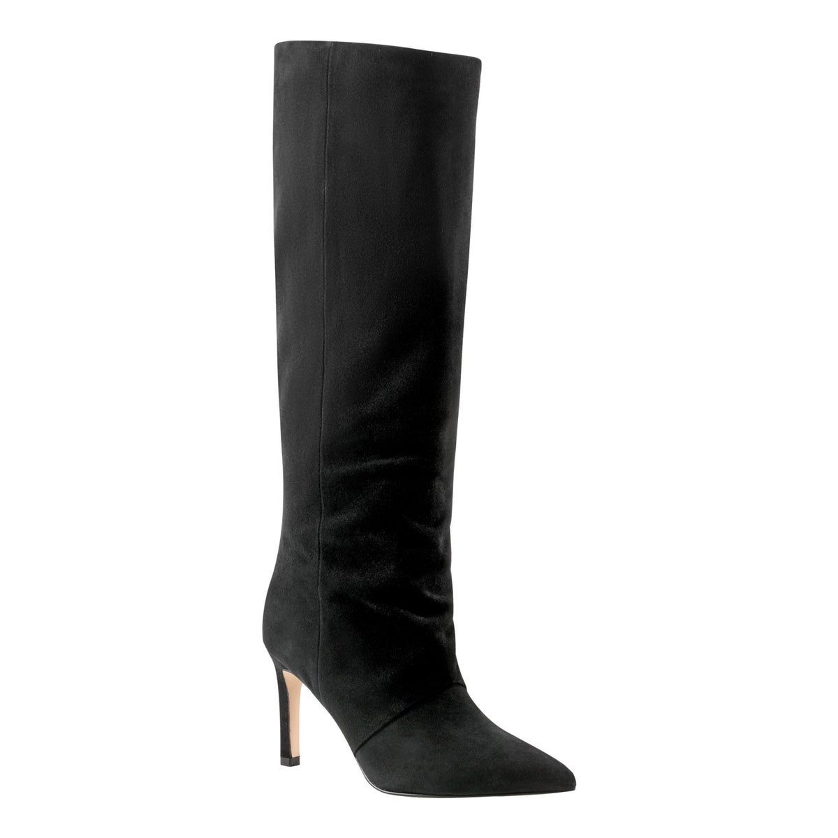 Narysa Dress Leather Boot - Black Suede | Marc Fisher