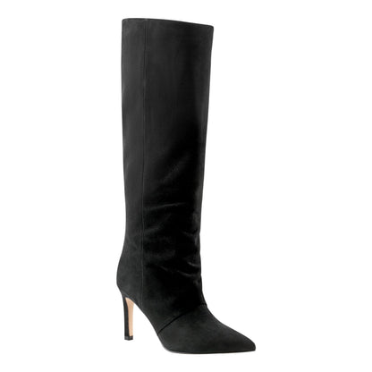 Narysa Dress Leather Boot - Black Suede | Marc Fisher