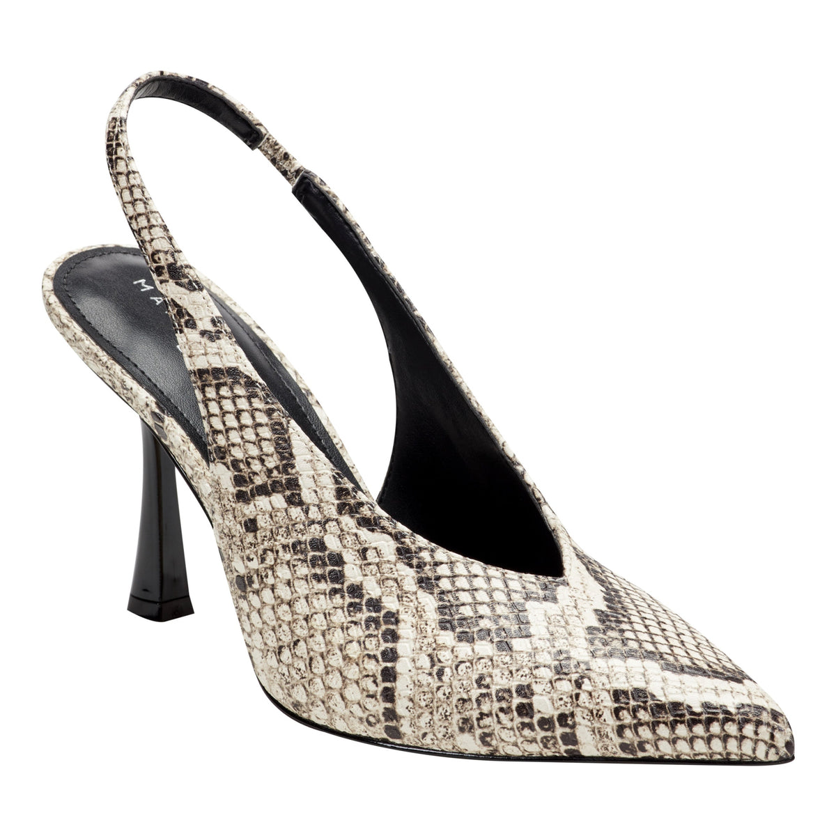 Esther Leather Slingback Pump - Snake Print Multi Leather | Marc Fisher