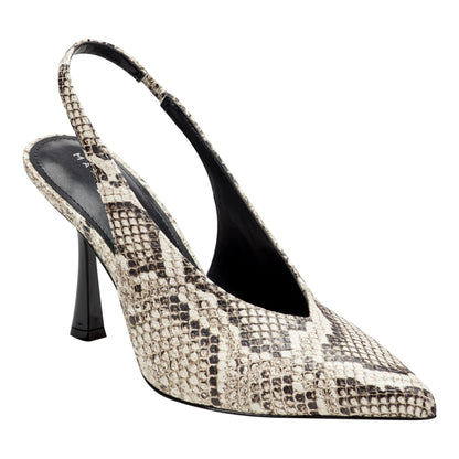 Esther Leather Slingback Pump - Snake Print Multi Leather | Marc Fisher