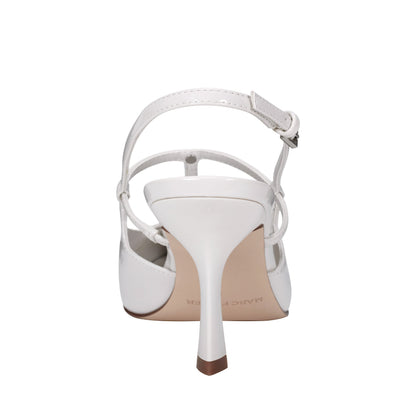 Remmi Strappy Slingback Pump - White Patent | Marc Fisher