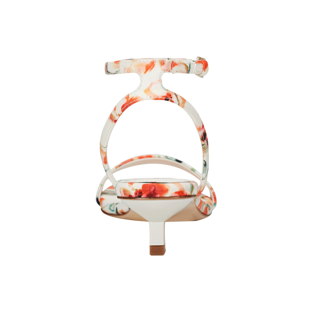 Alona Ankle Strap Sandal - White Floral | Marc Fisher