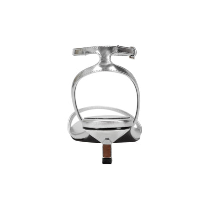 Alona Ankle Strap Sandal - Silver Leather | Marc Fisher