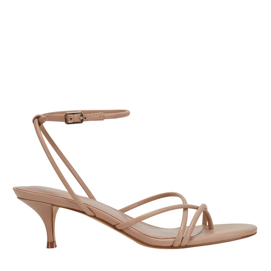 Ballen Leather Ankle Strap Sandal - Natural Leather | Marc Fisher