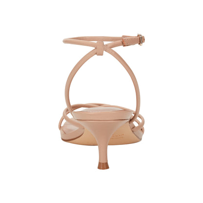 Ballen Leather Ankle Strap Sandal - Natural Leather | Marc Fisher