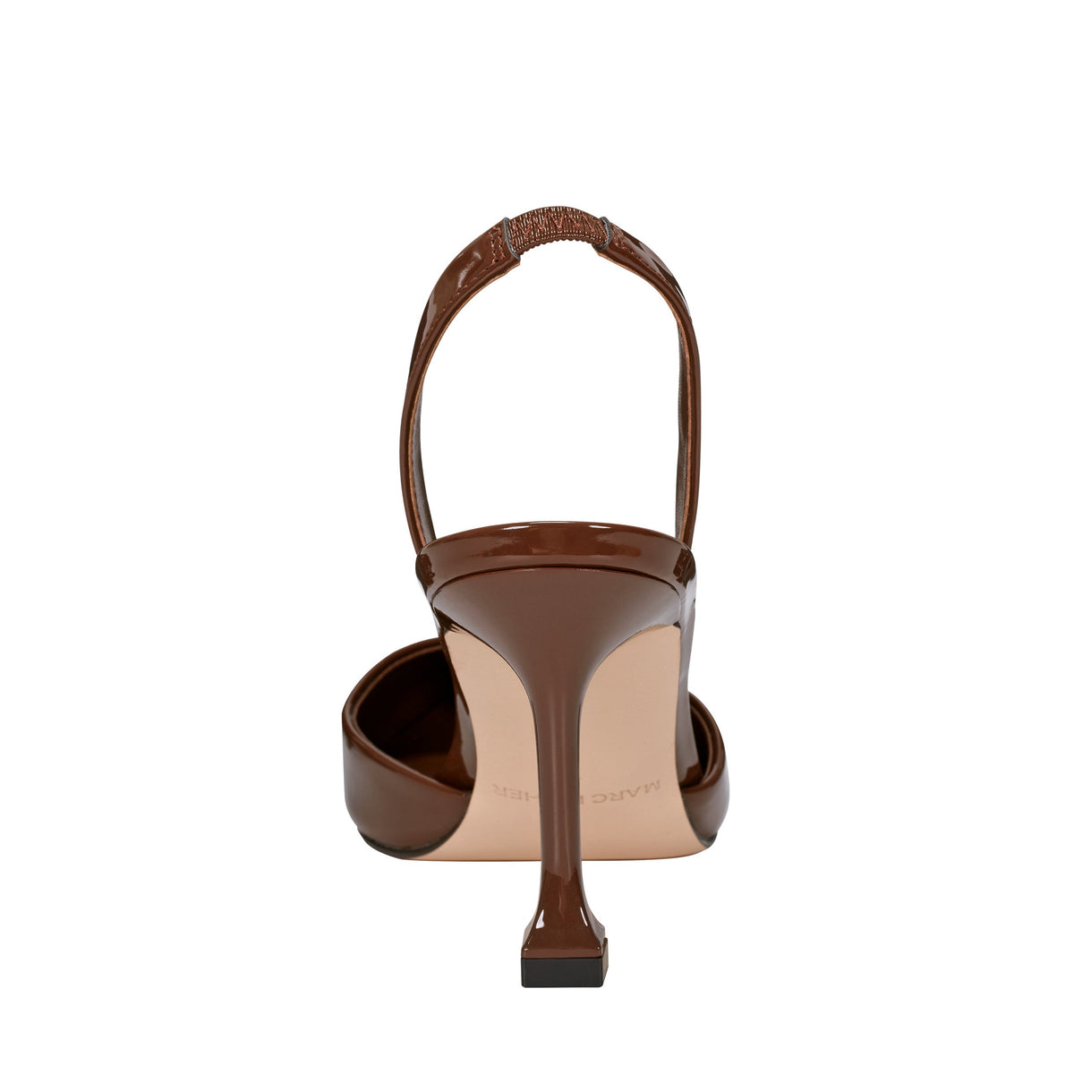 Hadya Slingback Pump - Brown Patent | Marc Fisher