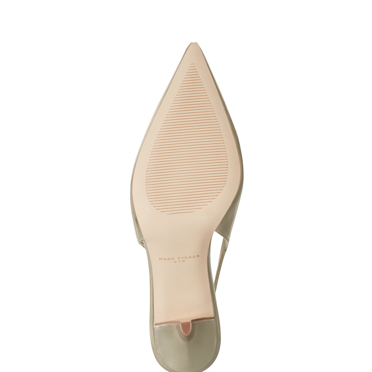 Dorie Leather Slingback Pump - Gold Metallic Leather | Marc Fisher