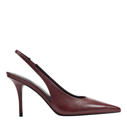 Leynne Slingback Pump - Dark Red Leather | Marc Fisher
