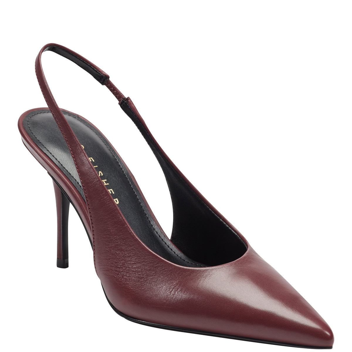 Leynne Slingback Pump - Dark Red Leather | Marc Fisher
