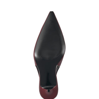 Leynne Slingback Pump - Dark Red Leather | Marc Fisher