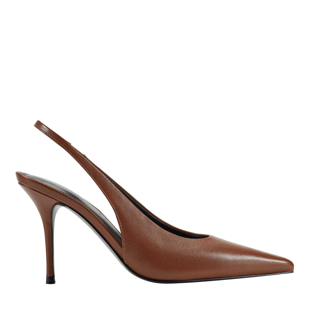 Leynne Slingback Pump - Brown Leather | Marc Fisher
