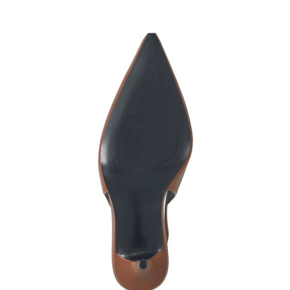 Leynne Slingback Pump - Brown Leather | Marc Fisher