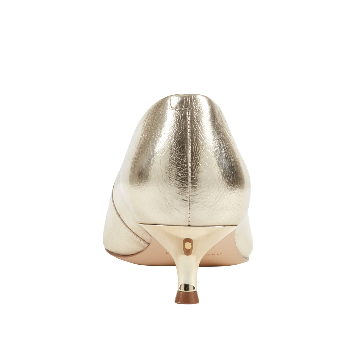 Cecile Leather Kitten Heel Pump - Gold Leather | Marc Fisher