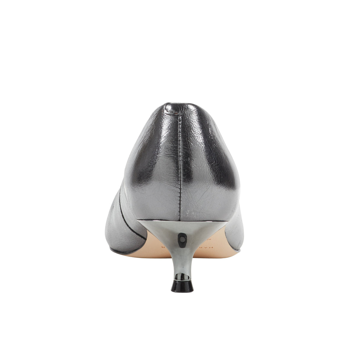 Cecile Leather Kitten Heel Pump - Silver Leather | Marc Fisher