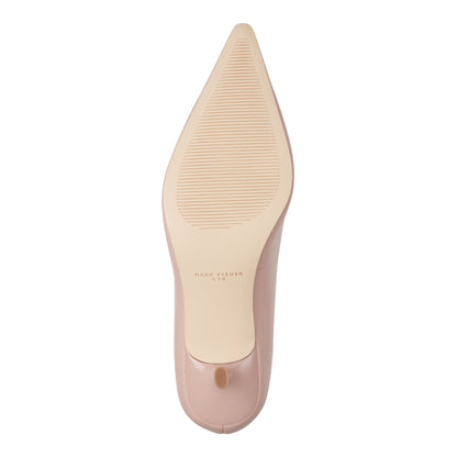 Calynna Leather Kitten Heel Pump - Light Pink Leather | Marc Fisher