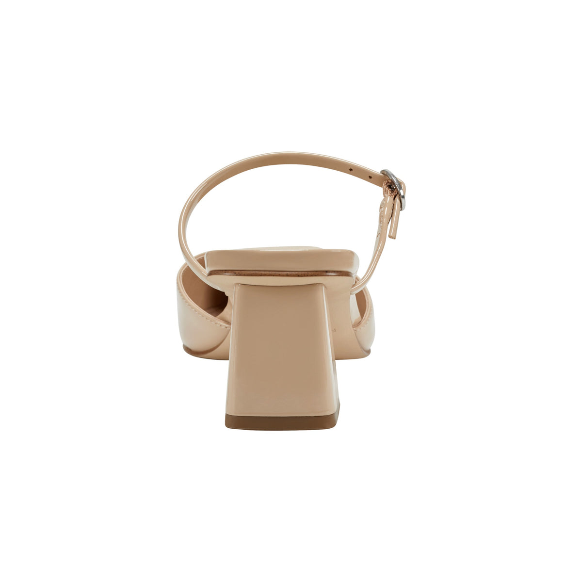 Lakey Heeled Mule - Light Natural Patent | Marc Fisher