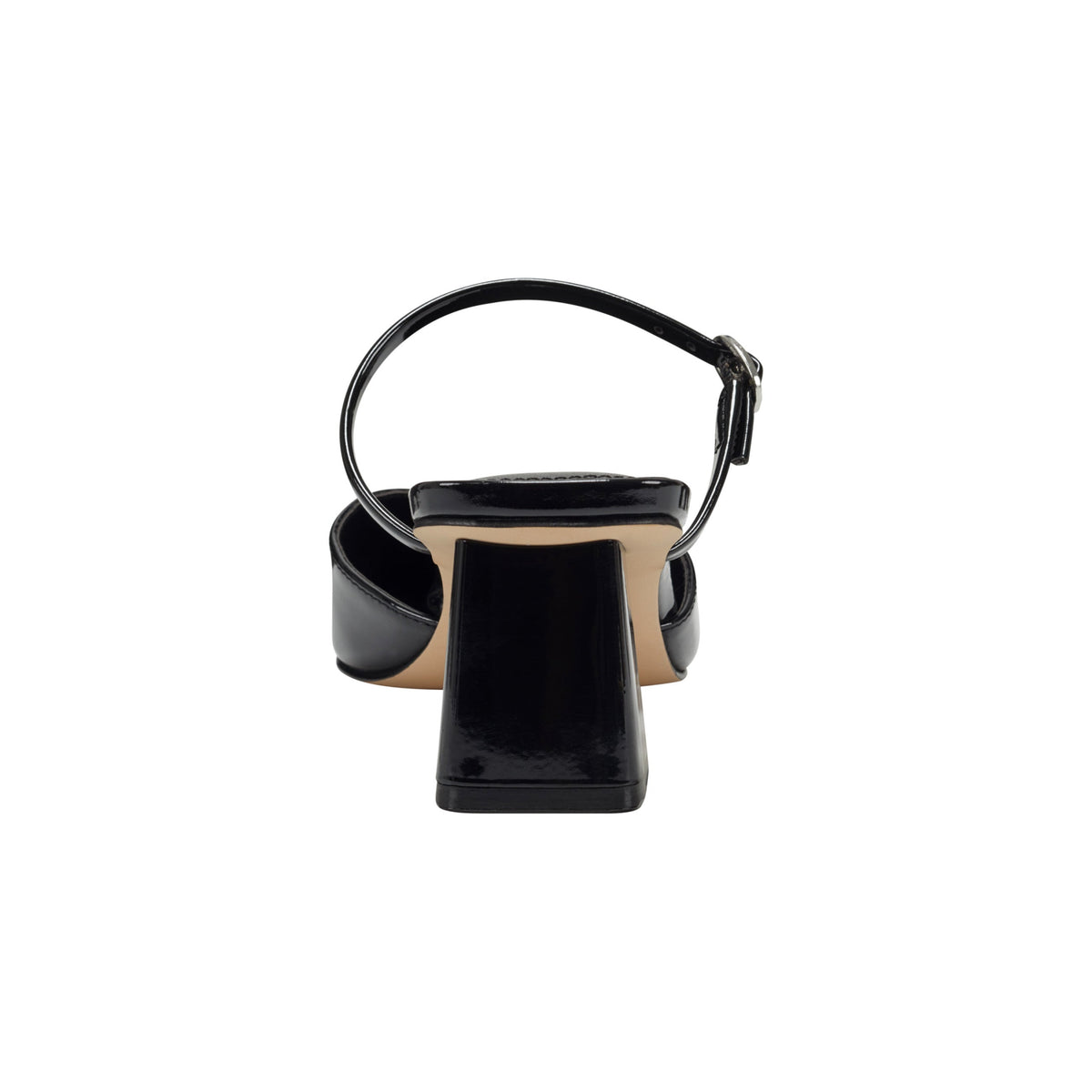 Lakey Heeled Mule - Black Patent | Marc Fisher