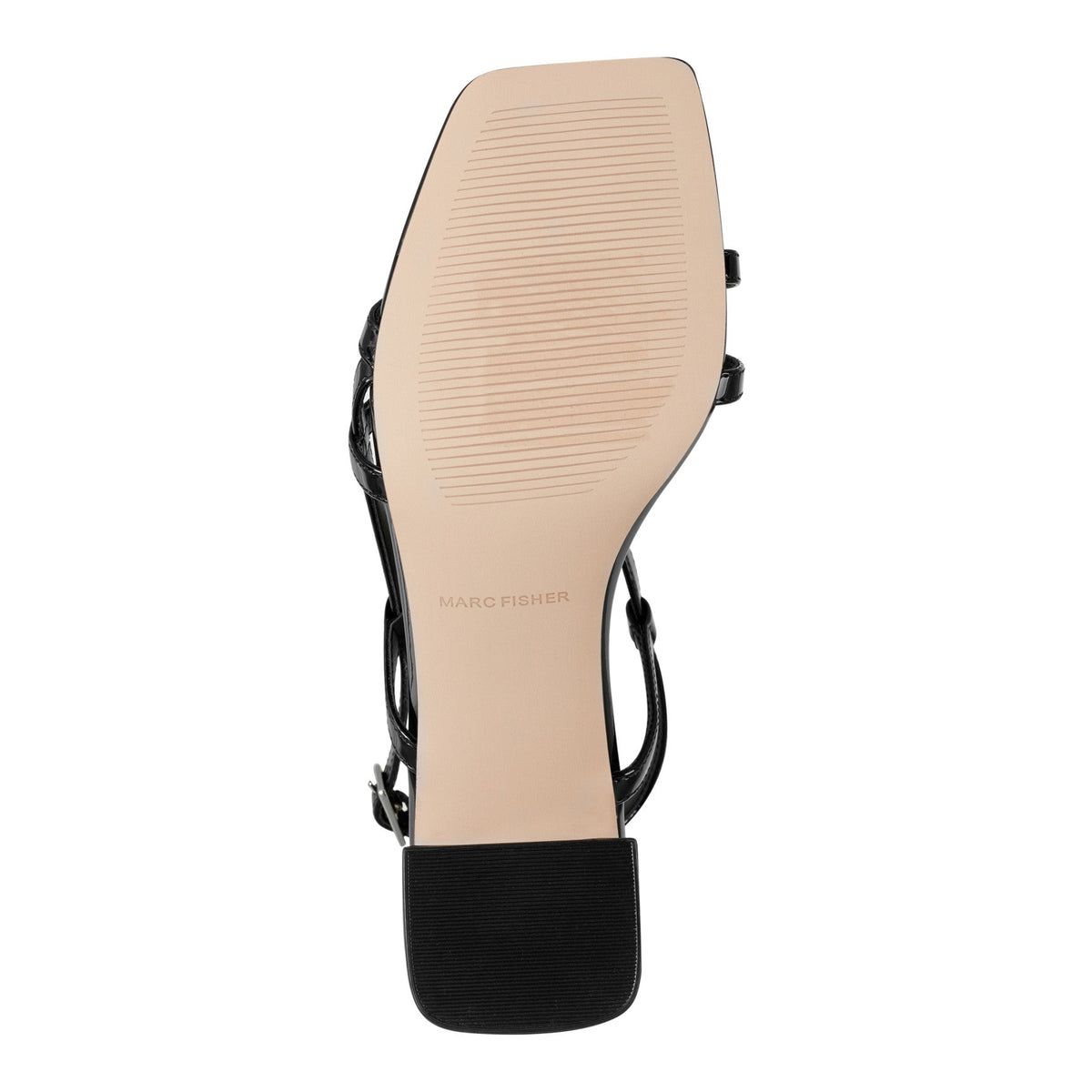 Jeci Strappy Sandal - Black Patent | Marc Fisher
