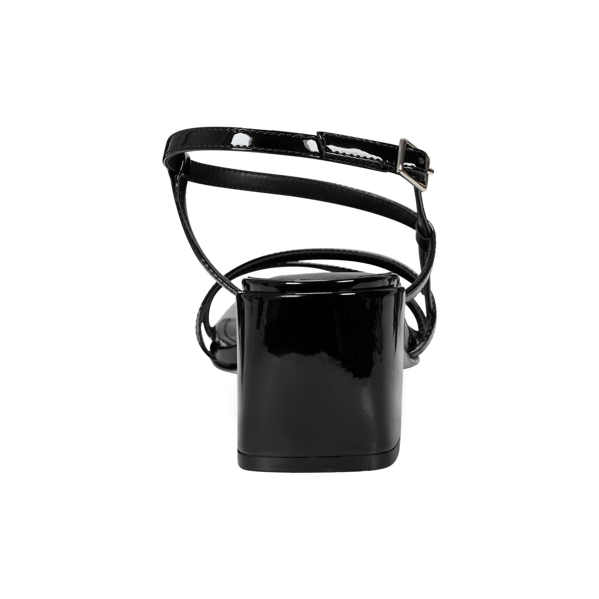 Jeci Strappy Sandal - Black Patent | Marc Fisher