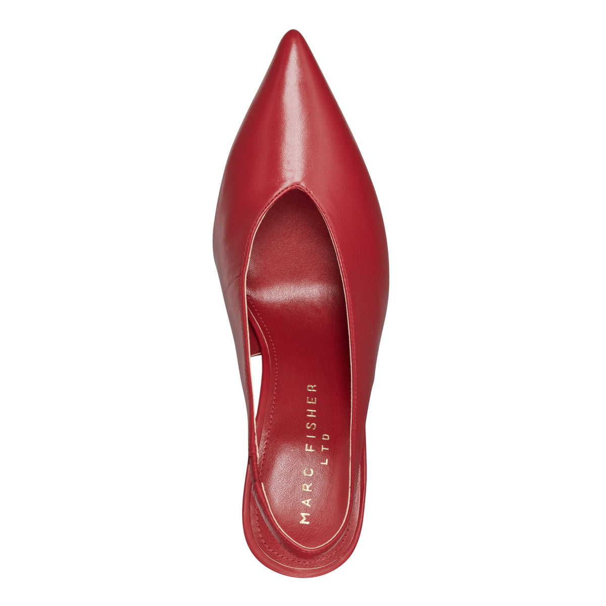 Esther Leather Slingback Pump - Red Leather | Marc Fisher