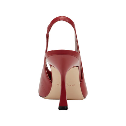 Esther Leather Slingback Pump - Red Leather | Marc Fisher