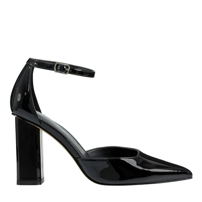 Demeter Ankle Strap Pump - Black Patent | Marc Fisher