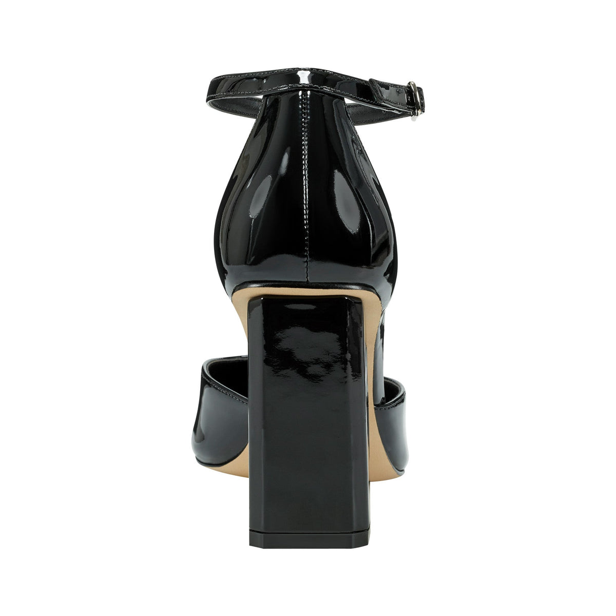 Demeter Ankle Strap Pump - Black Patent | Marc Fisher