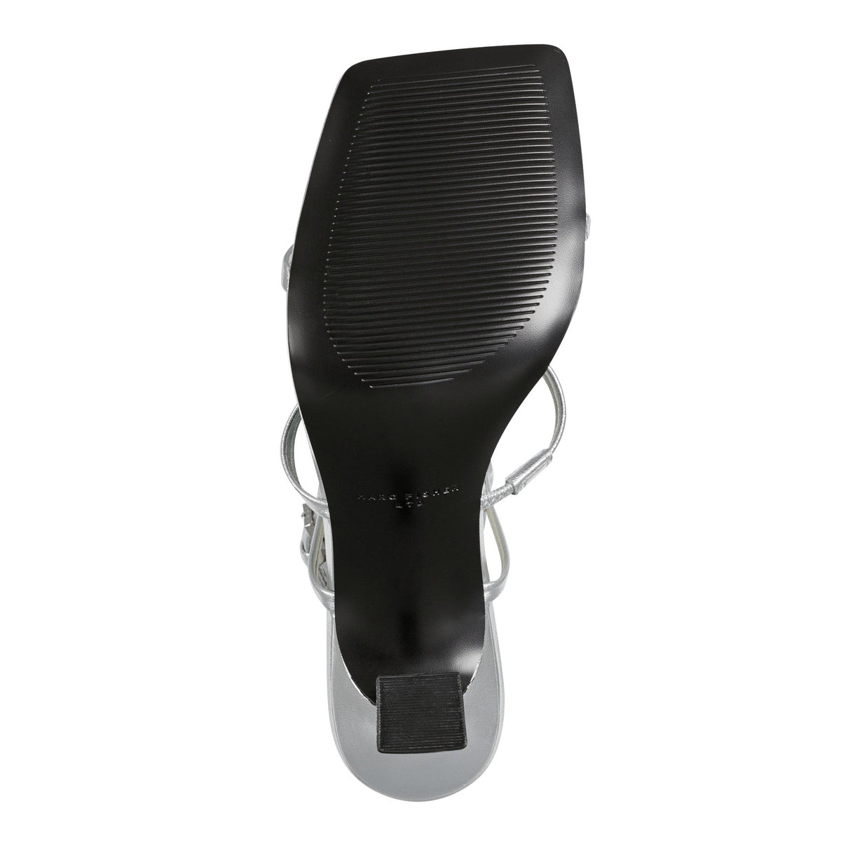 Dennie Strappy Leather Dress Sandal - Silver Leather | Marc Fisher