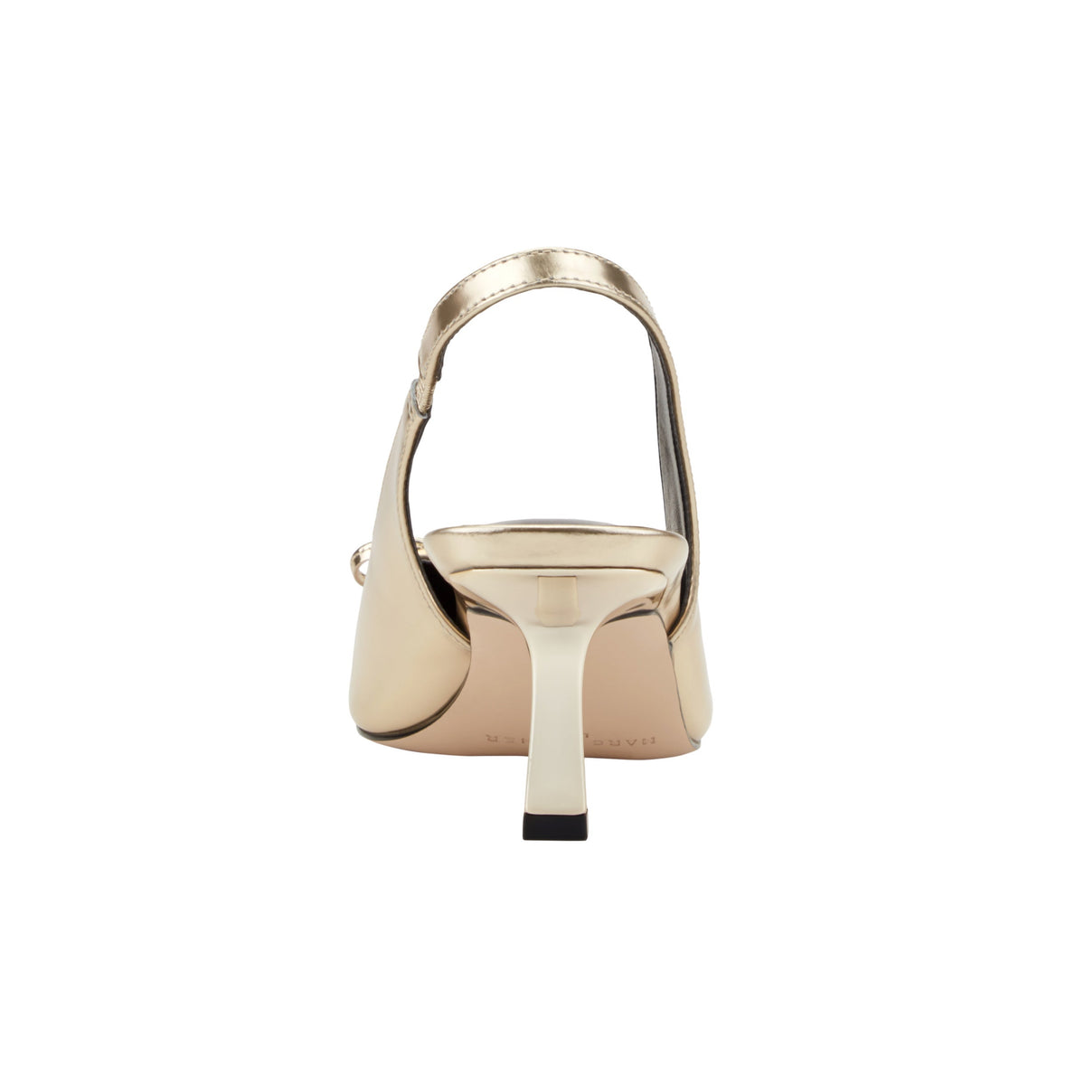 Gretel Leather Bow Slingback Pump - Gold Leather | Marc Fisher