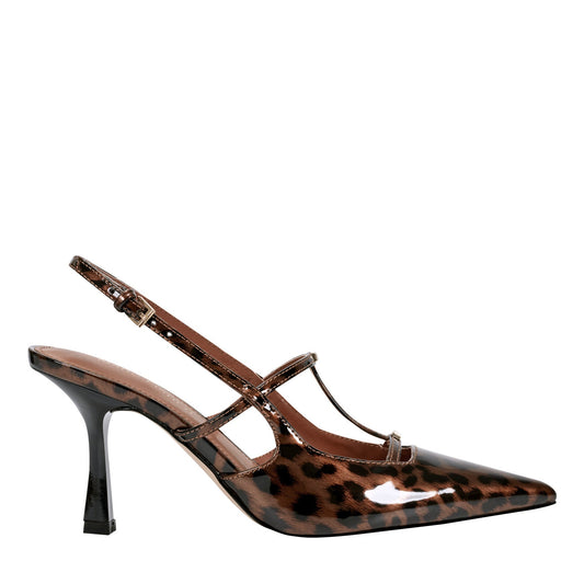 Remmi Strappy Slingback Pump - Patent Leopard | Marc Fisher