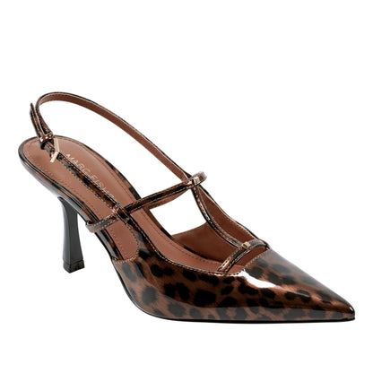 Remmi Strappy Slingback Pump - Patent Leopard | Marc Fisher