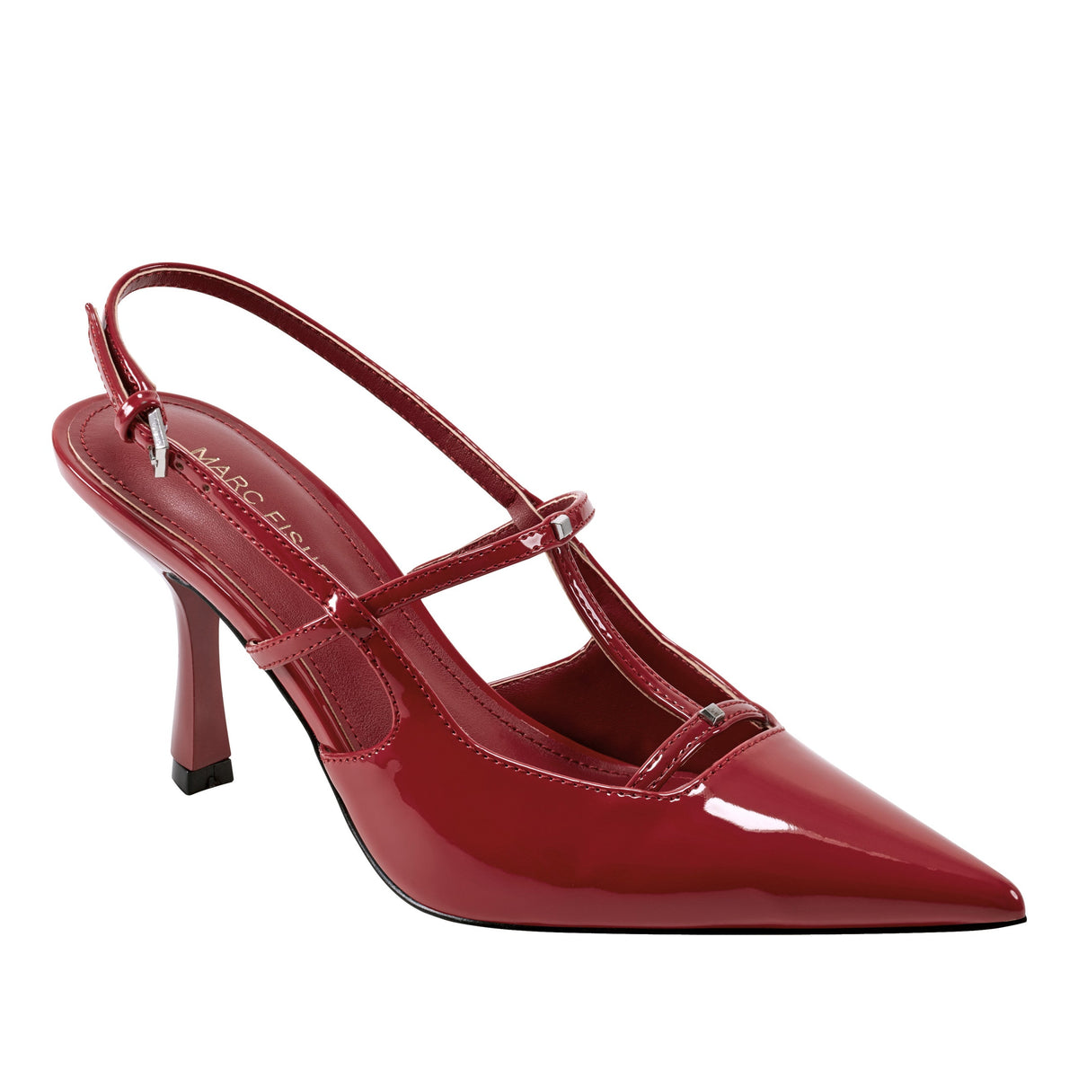 Remmi Strappy Slingback Pump - Red Patent | Marc Fisher