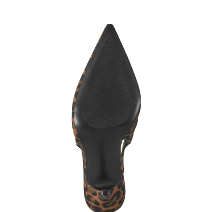 Leynne Slingback Pump - Leopard Printed Leather | Marc Fisher