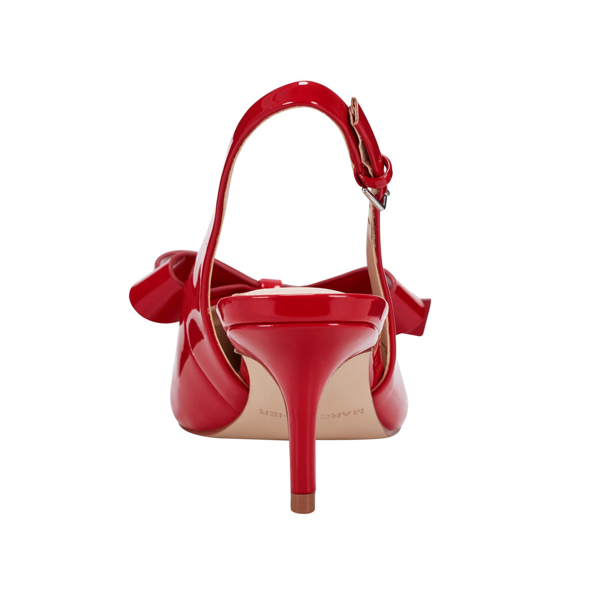 Allon Bow Slingback Pump - Red Patent | Marc Fisher