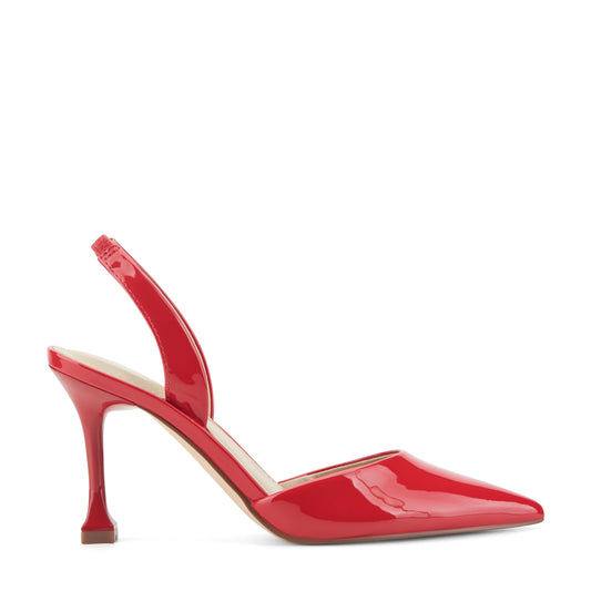 Hadya Slingback Pump - Medium Red Patent | Marc Fisher