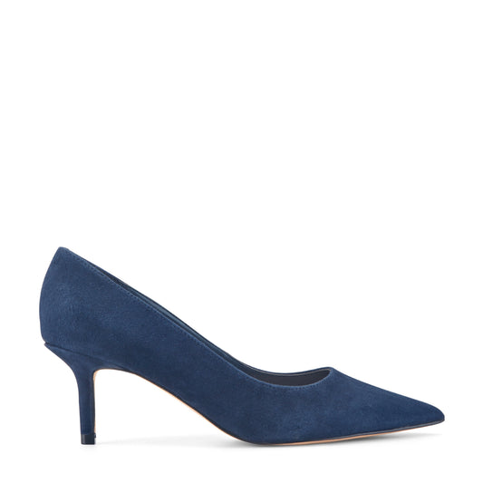 Alola Pump - Dark Blue Suede | Marc Fisher