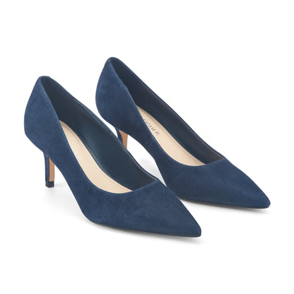 Alola Pump - Dark Blue Suede | Marc Fisher