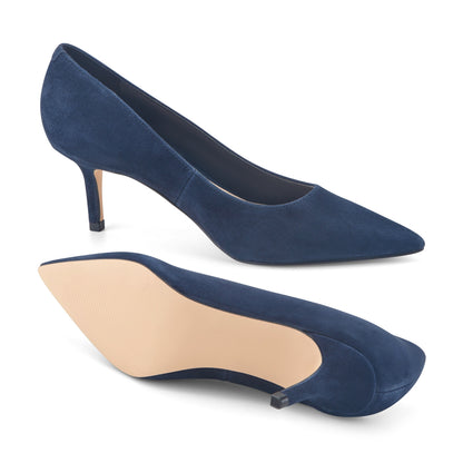 Alola Pump - Dark Blue Suede | Marc Fisher