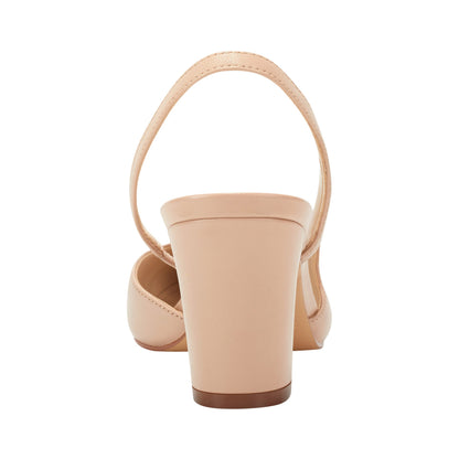 Laynie Block Heel Pump - Natural | Marc Fisher